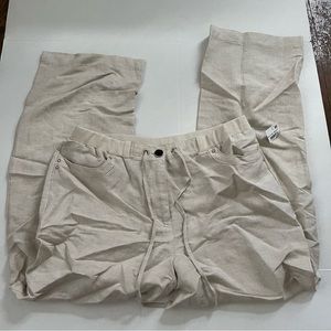 NWT JM Collection Petite Linen Pants